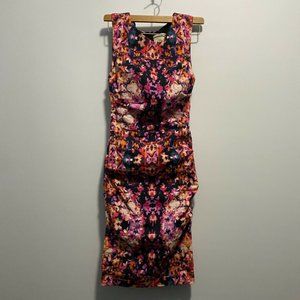 Artelier Nicole Miller Pink Bodycon Dress Sz 6